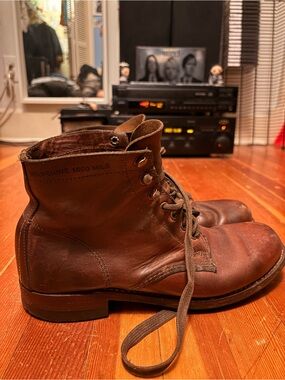 Wolverine 1000 Mile Brown Leather Lace-Up Men's Work Boots - 7.5D (Fits US 8)